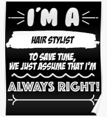 Hair Stylist Job Posters Redbubble