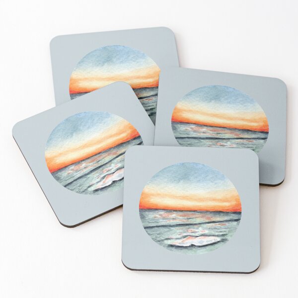 Item preview, Where Does Your Sky Start? - Round - Watercolour Painting designed and sold by Pattokarts.