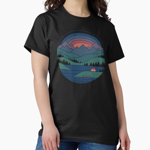 Aperçu de l'œuvre Le lac au crépuscule créée et vendue par thepapercrane.
