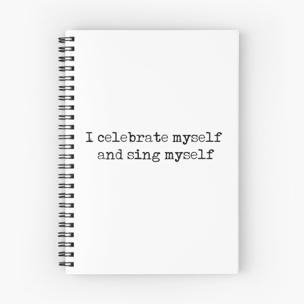 Item preview, I celebrate myself and sing myself - Walt Whitman quote designed and sold by Cravagnati.