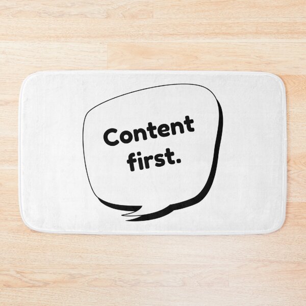 Item preview, Content first. designed and sold by annafokina.