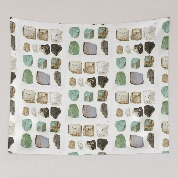Item preview, Ilustración antigua de minerales designed and sold by Cravagnati.