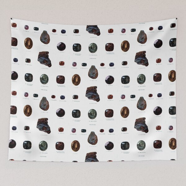Item preview, Gemstones antique illustration designed and sold by Cravagnati.