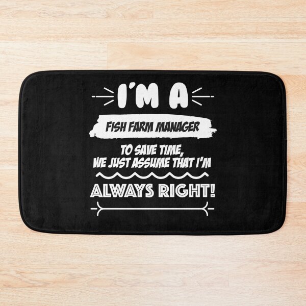 Item preview, Fish Farm Manager Job Gift for every Fish Farm Manager Funny Slogan Hobby Work Worker Fun designed and sold by mooony.