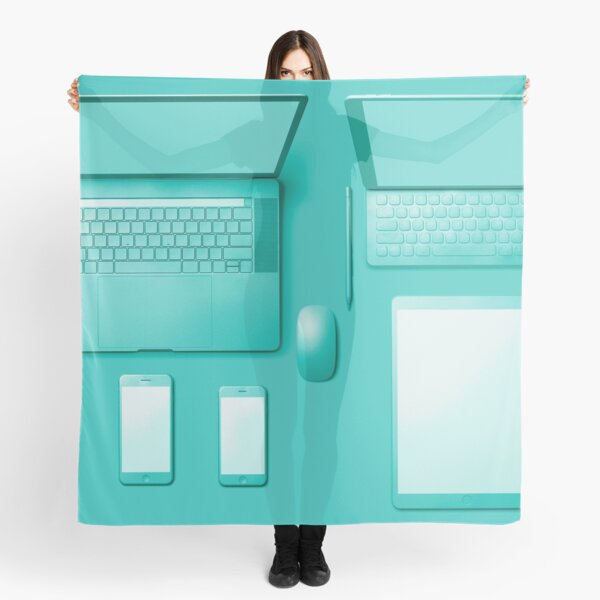 Tech In Teal Scarf