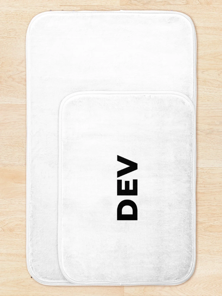 Thumbnail 5 of 6, Bath Mat, Dev (Inverted) designed and sold by developer-gifts.