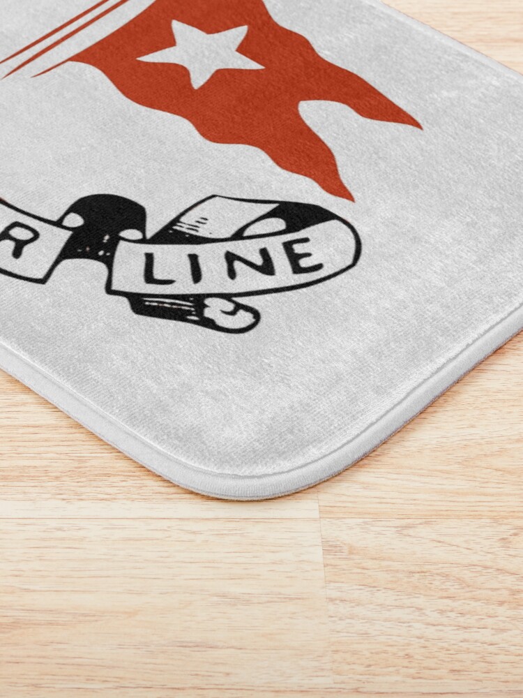 Alternate view of White Star Line, Logo. Titanic. Bath Mat