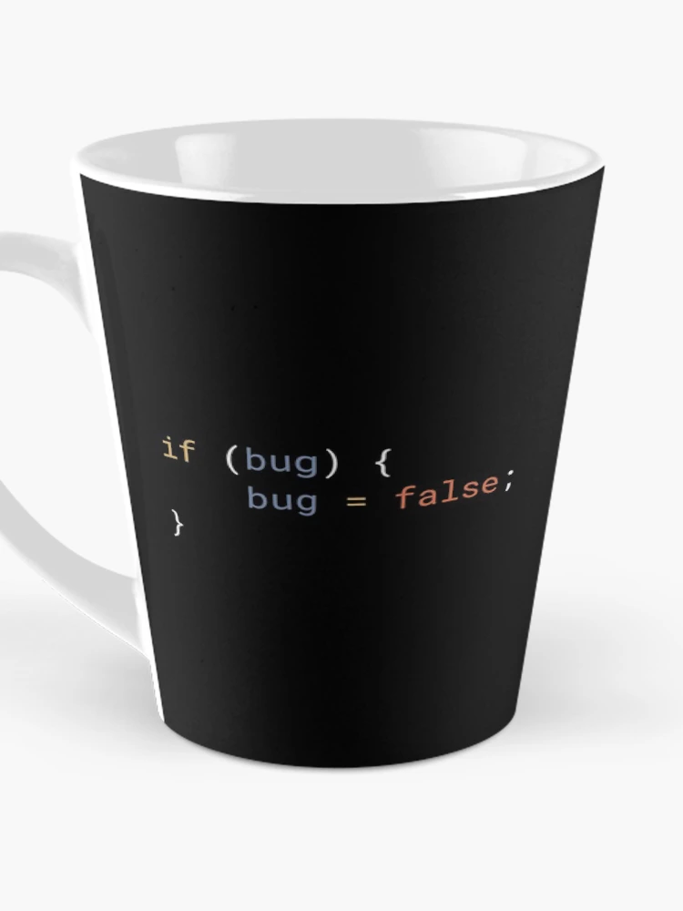 Thumbnail 3 of 4, Coffee Mug, JavaScript - If Bug Bug Equals False designed and sold by developer-gifts.