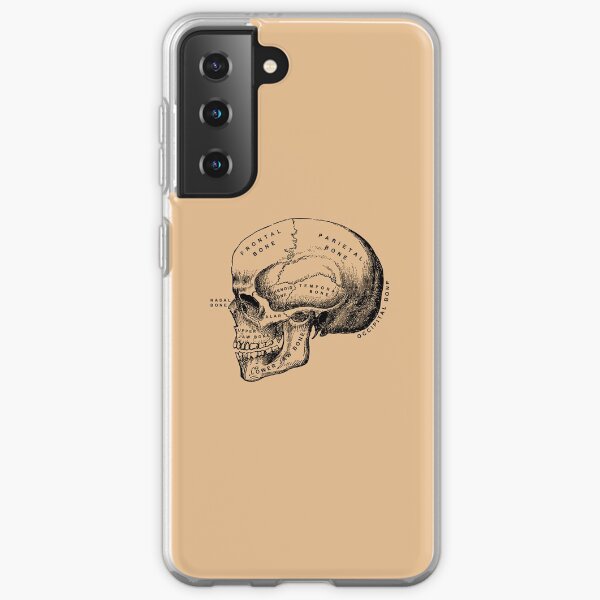 Vintage anatomical medical skull illustration Samsung Galaxy Soft Case