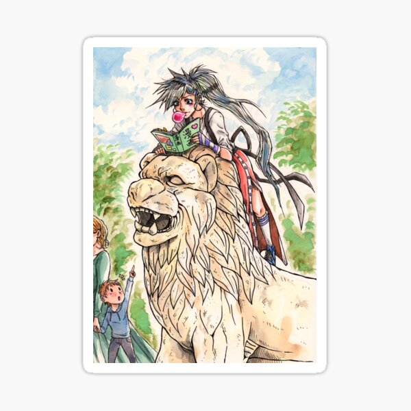 Lion girl Sticker