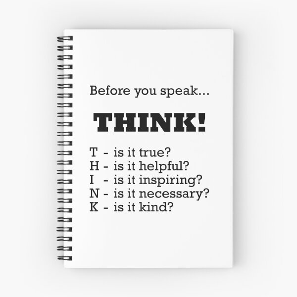 Item preview, Before you speak... THINK! designed and sold by Hilbert72.