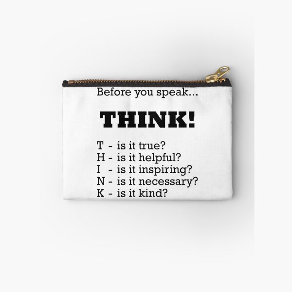 Item preview, Before you speak... THINK! designed and sold by Hilbert72.