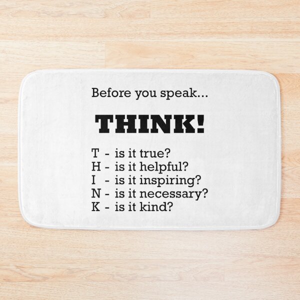 Item preview, Before you speak... THINK! designed and sold by Hilbert72.