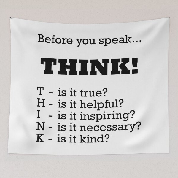 Item preview, Before you speak... THINK! designed and sold by Hilbert72.