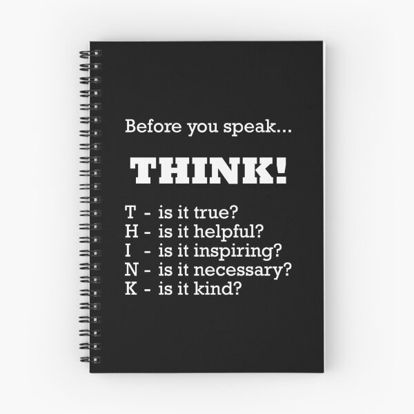 Item preview, Before you speak... THINK! designed and sold by Hilbert72.