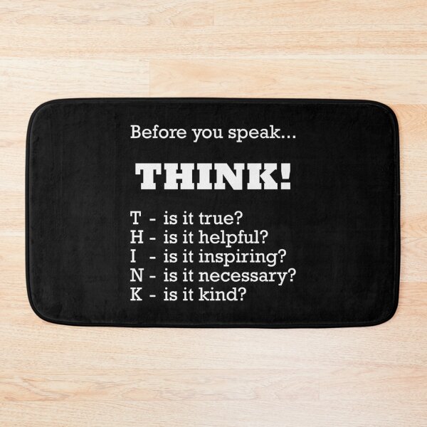 Item preview, Before you speak... THINK! designed and sold by Hilbert72.