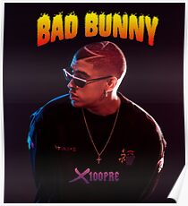 x100 pre bad bunny tour 2019 bedakan Poster