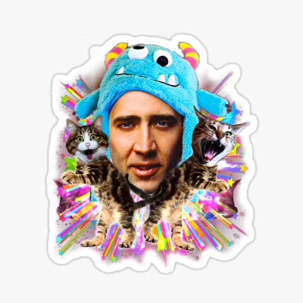 Item preview, Nicholas Cage with Kittens designed and sold by Babyfishbrain.