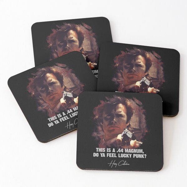 Item preview, ★ DIRTY HARRY ★ Do Ya Feel Lucky Punk? ➢ Clint Eastwood famous movie quote ♛ designed and sold by Naumovski.