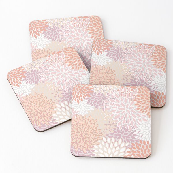 Item preview, Flower Bloom Pattern, Coral, Blush and Pink designed and sold by meggydesigns.