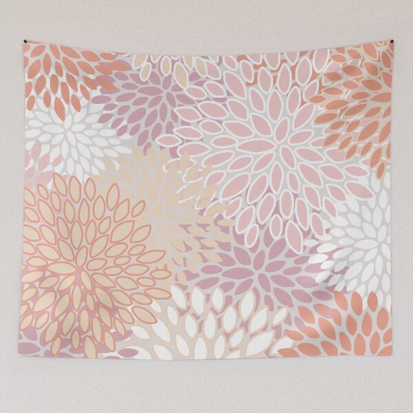 Item preview, Flower Bloom Pattern, Coral, Blush and Pink designed and sold by meggydesigns.