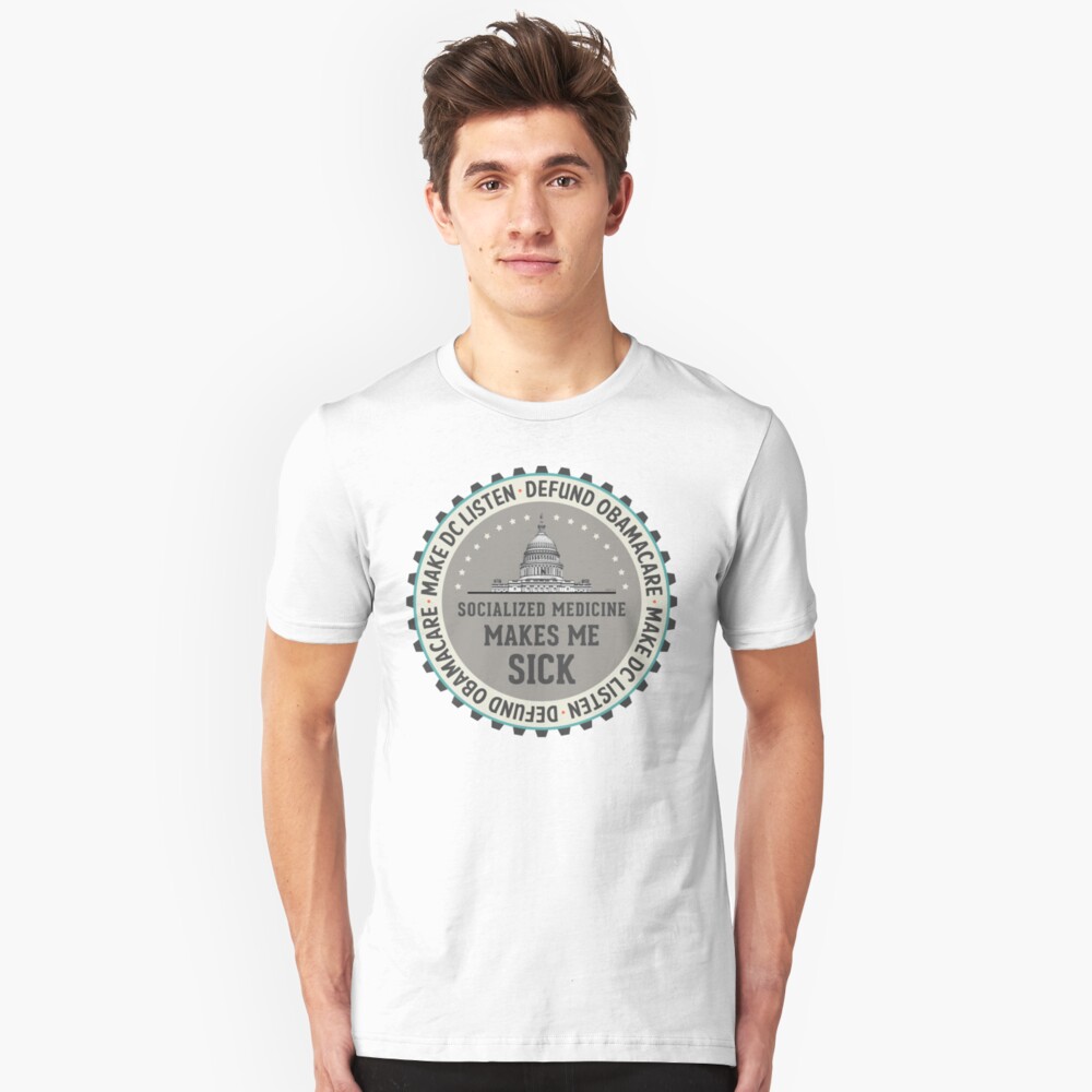 Defund Obamacare Slim Fit T-Shirt
