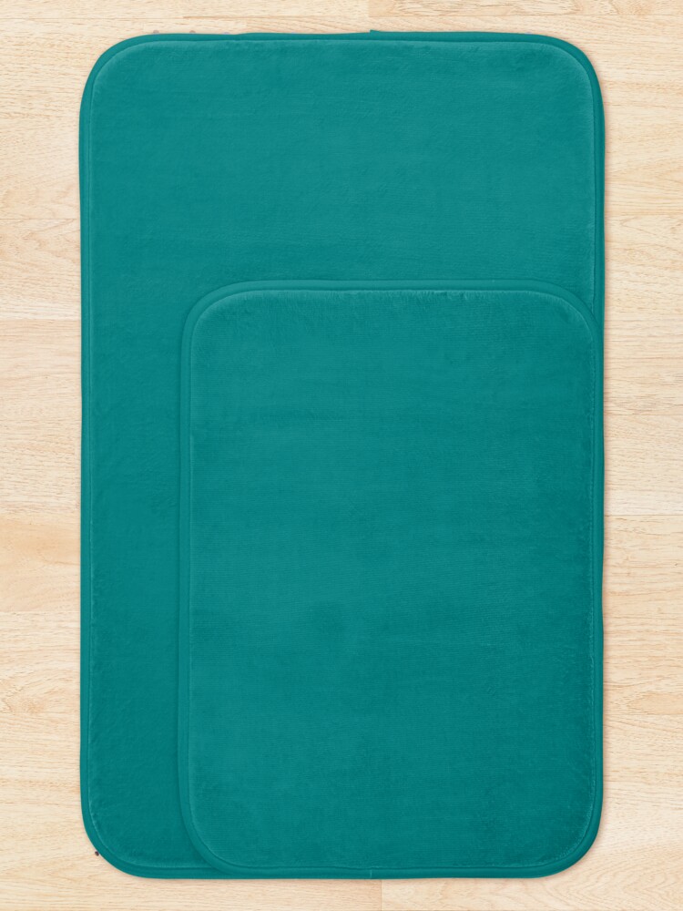 "Teal Tropical Ocean Blue Green" Bath Mat by podartist Redbubble