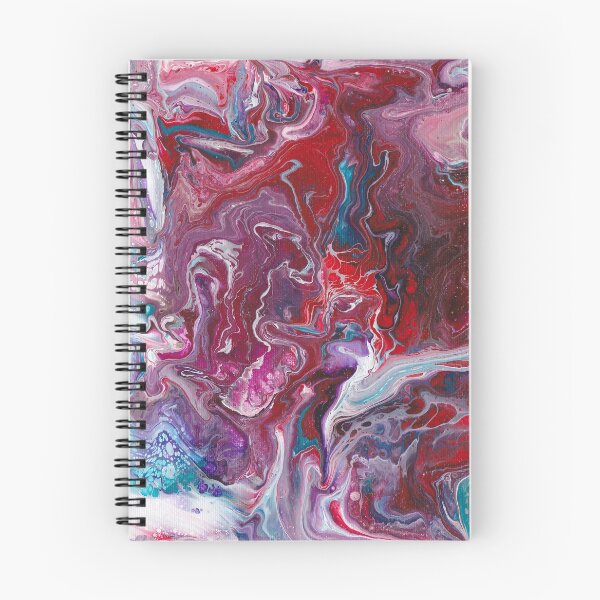 Item preview, Poured paint in red blue purple and white designed and sold by kittyvdheuvel.