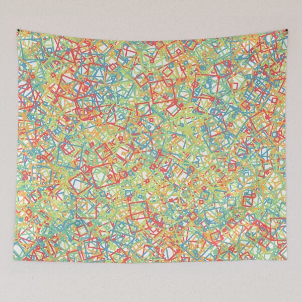 Item preview, Abstract Generative Art color distributed squares polygons background illustration designed and sold by IuriiVlasenko.