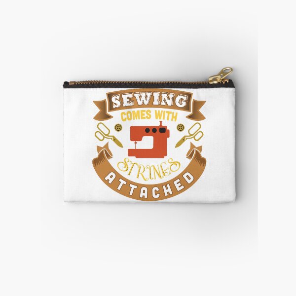 Item preview, Sewing Comes With Strings Attached Funny Novelty designed and sold by CrayzeeTeesUSA.