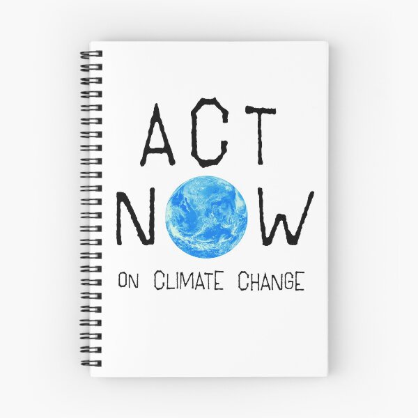 Item preview, ACT NOW ON CLIMATE CHANGE: The Original Black Type on White designed and sold by Day Chapman.