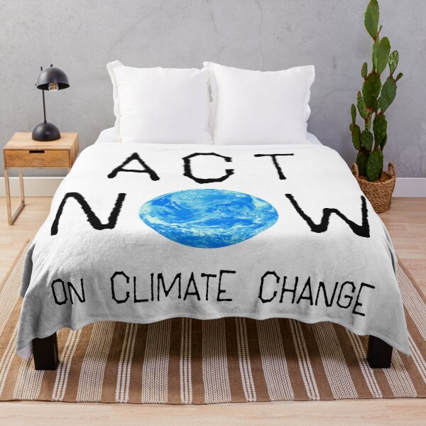 Item preview, ACT NOW ON CLIMATE CHANGE: The Original Black Type on White designed and sold by Day Chapman.
