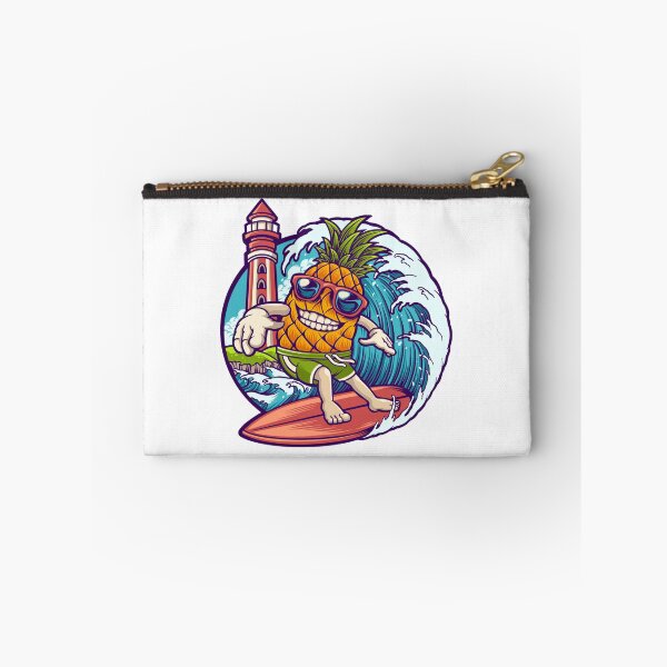 Item preview, Big Wave Pineapple Surfer  designed and sold by CrayzeeTeesUSA.