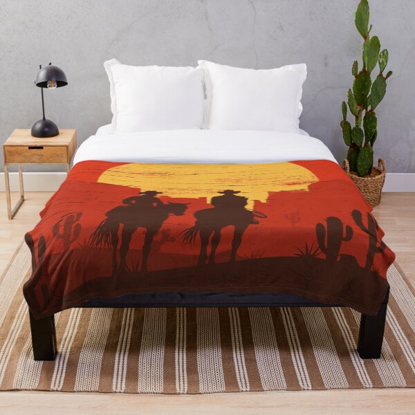 Cowboys of the Wild West - Journey Throw Blanket