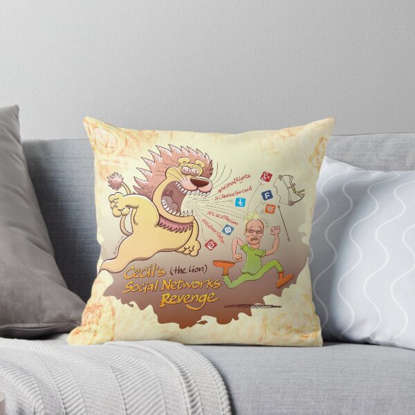 Item preview, Cecil the Lion's Social Networks Revenge designed and sold by Zoo-co.