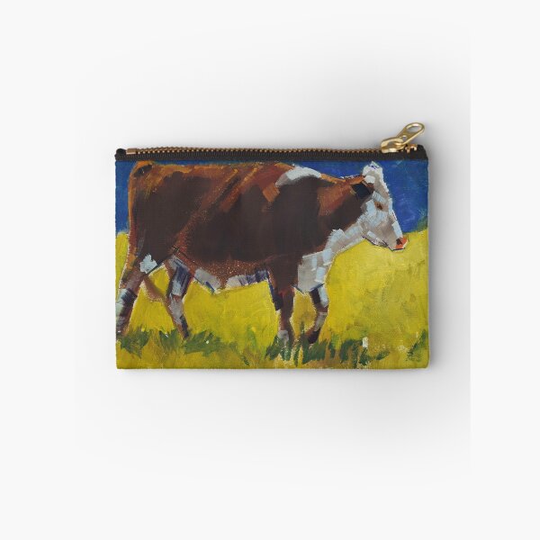 Item preview, Hereford cow side view painting designed and sold by MikeJory.