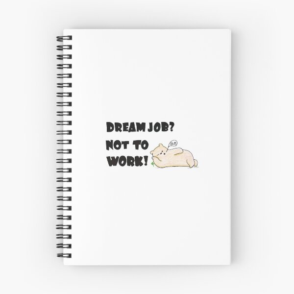 Item preview, Dream Job Not To Work Funny Boss Gift designed and sold by HighArtDesigns.