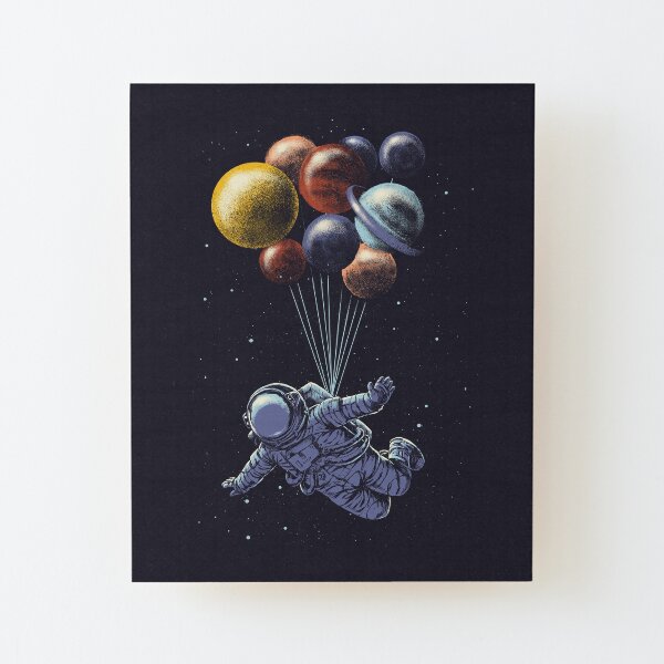 Space Travel Wood Mounted Print