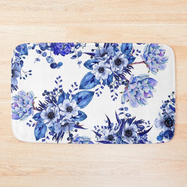Item preview, Blue Floral Design designed and sold by Nora Gad.
