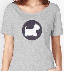 Camiseta ancha para mujer Westie