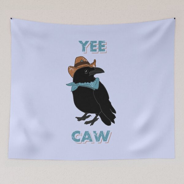 Item preview, yee-caw - funny crow raven doodle designed and sold by FandomizedRose.