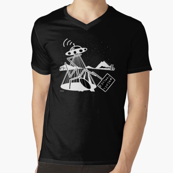 R3bEL_f0R3v3R (second edition - black tee) V-Neck T-Shirt