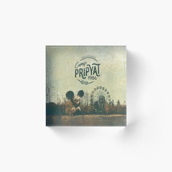 Camp Pripyat - Soviet Mouse & Ferris Wheel Acrylic Block