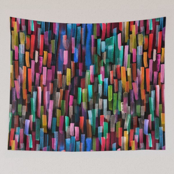Item preview, Multicolored watercolor stripes pattern designed and sold by ninoladesign.
