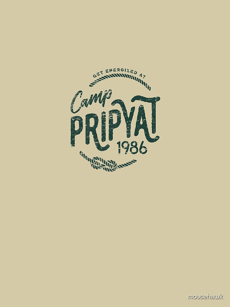 Thumbnail 5 of 5, Graphic T-Shirt, Camp Pripyat (Olive) designed and sold by mousehawk.