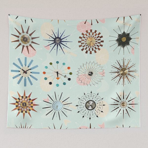 Item preview, Atomic Starburst Clocks designed and sold by Montage-Madness.