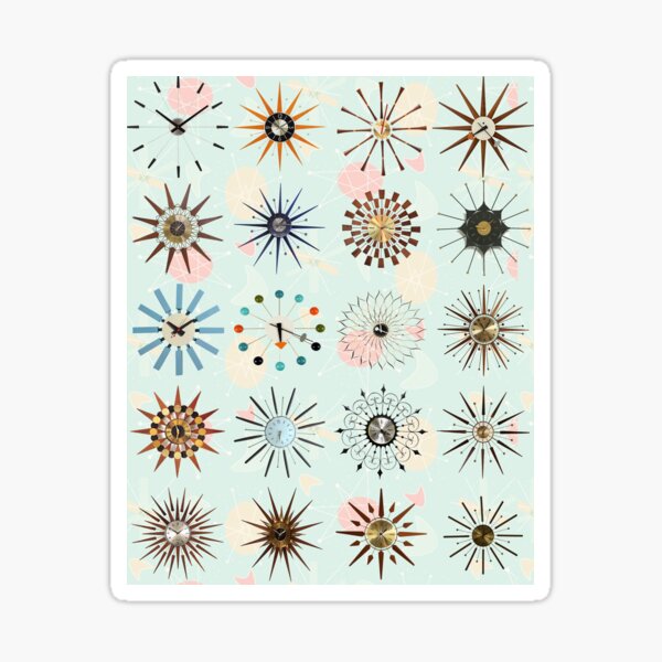 Item preview, Atomic Starburst Clocks designed and sold by Montage-Madness.