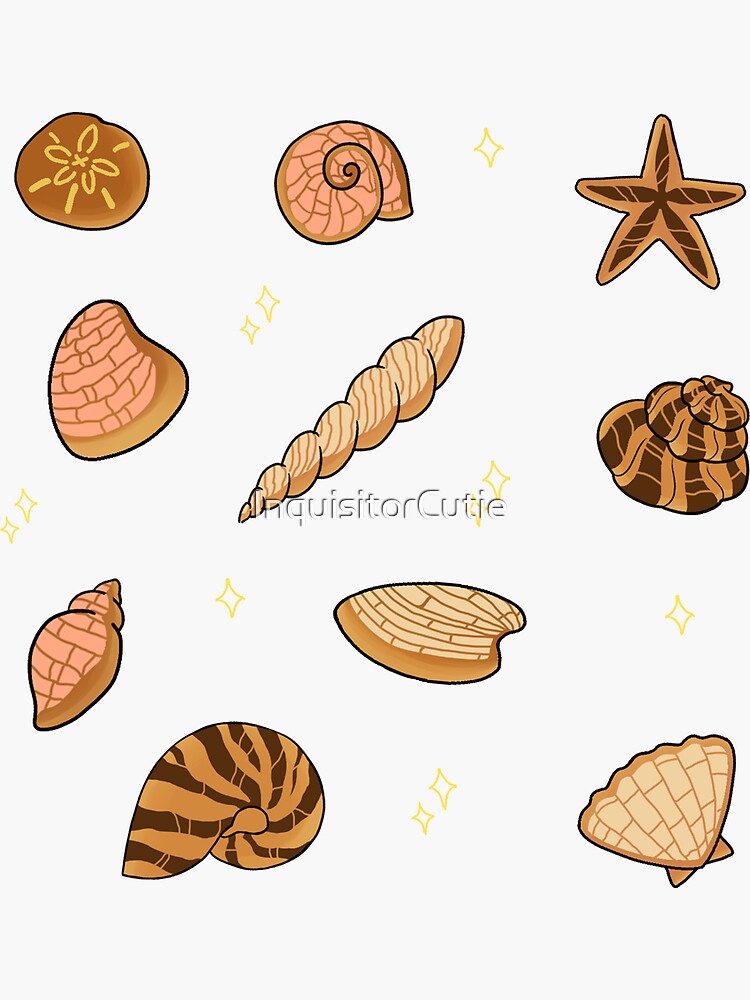 "Seashell Bread" Sticker by InquisitorCutie Redbubble