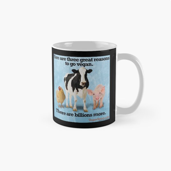 Item preview, Here Are Three Great Reasons to Go Vegan designed and sold by VeganStreet.