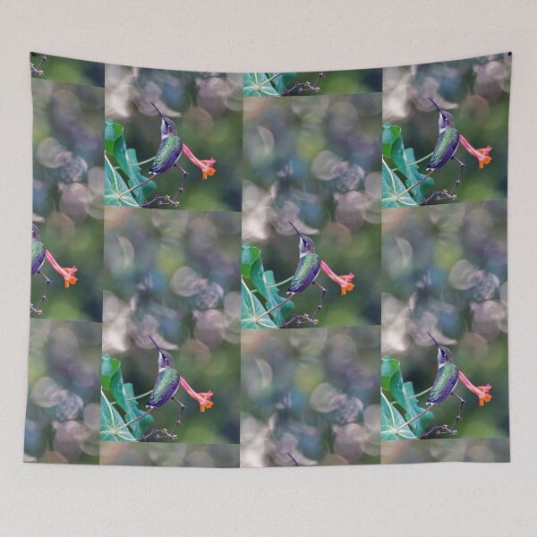 Item preview, Ruby-throat Hummingbird Perched designed and sold by VeganBear.